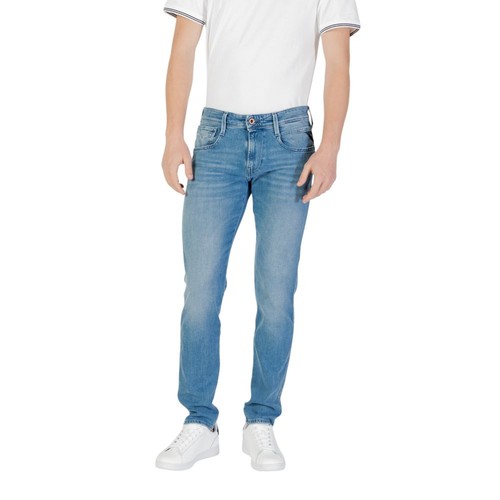 Replay blue cotton skinny - replay,