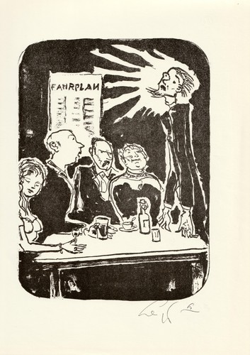 Lithographie von prof - prof., hans