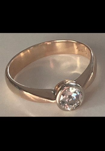 Brillant solitär ring 585 - brillant,