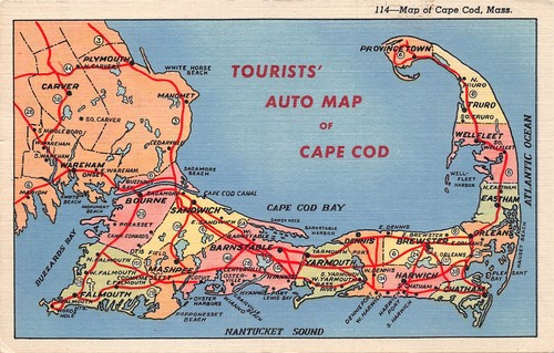 Cape cod map gl1957 164 - cod,