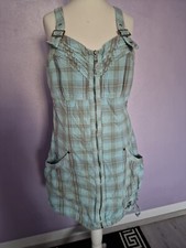 Soccx Kleid Hellblau Grau 36