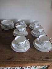 frühes Rosenthal Service 1891 - 1906 Gedeck Rosen Teller Tassen R & C RAR Antik