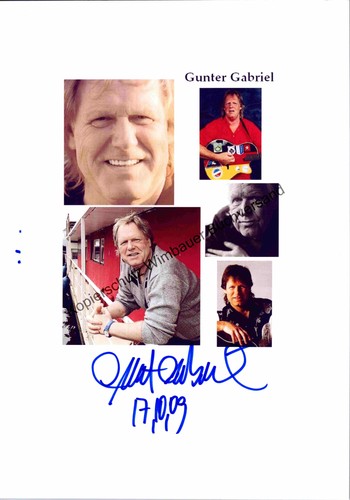 Original autogramm gunter - original,