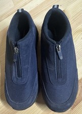 LANDS’END Sneaker Blau Gr. 38 - Lederschuhe - ungetragen