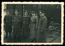 Oberleutnant Luftwaffe Reichsbahn Waggon Wehrmacht Eisenbahn - WK2 Foto 9x6cm