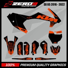 KTM Motocross Grafikkit: SX 50 65 2002 - 2022 MX Grafikblock BLK/ORG