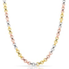 Erbskette 6 mm 585er Vergoldet