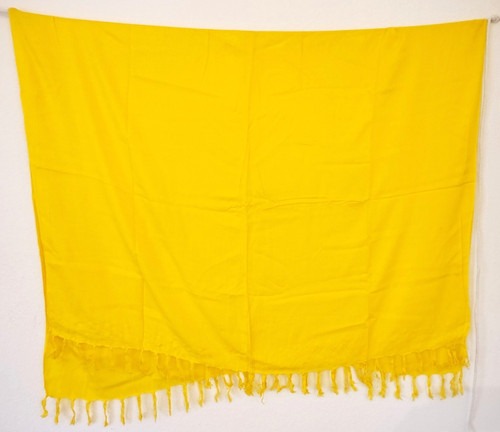 Pareo tuch sarong gelb uni - tuch,