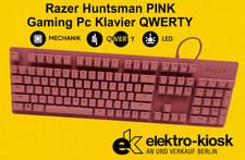Razer Huntsman RZ03-0252 Mechanische Tastatur Pink  Gaming Pc Klavier QWERTY