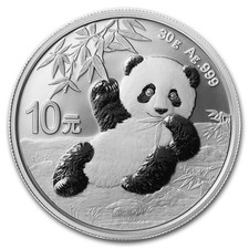 30 Gramm Panda Silbermünze 2020 - Silver Panda BU China 
