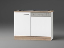 Küchen Spülenschrank Set SPGSSET-9+ mit Spüle und Arbeitsplatte 110 cm breit