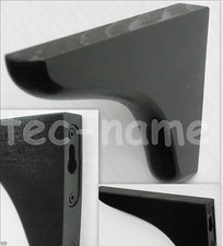 REGALBODEN-HALTER-MASSIV-HOLZ schwarz REGALWINKEL KONSOLE BOARD-HALTERUNG