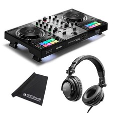 Hercules DJ Controller Inpulse 500 Silver Edition mit DJ45 Kopfhörer und Tuch