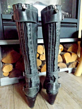 Damen Echt- Leder Stiefel von Belstaff--Trialmaster Gr.40 grau