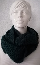 Schlauchschal/Loop dunkles petrolgrün , Strick,  Handarbeit neu,