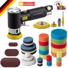 Mini Druckluft Poliermaschine Exzenterschleifer Polierer 25/50/75 Schleifpapier