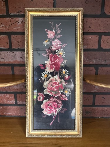 Vintage blumen kreuzstich - blumen,