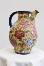Amphora Jugendstil Vase Kanne "Blumendekor" Turn Teplitz um 1920