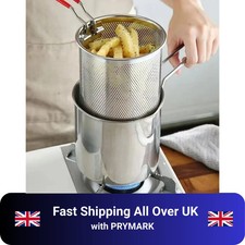 Edelstahl Fritteuse mit Brat