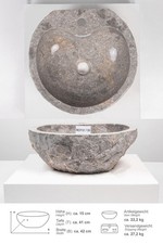 Marmor Aufsatz Waschbecken 40