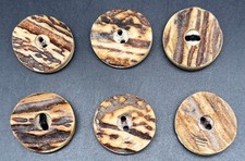 ⚜️ 6 alte Hirschhorn Knöpfe für Miesbacher/Chiemgauer Trachten Jacke  Ø 2,8 cm⚜️