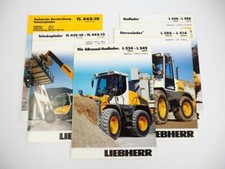 5 Prospekte Liebherr Radlader Teleskoplader Stereolader Technische Beschreibung