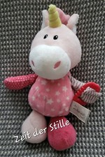 NICI my first Nici  Einhorn Stofftier rosa Sterne Rassel Beißring 25 cm w. NEU *