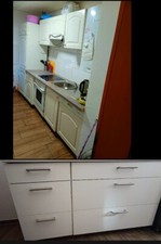 Küche Gebraucht (285cm) + Kommode Gebrauch (150cm).  