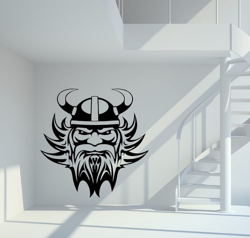 Wandtattoo wikinger mit tribal - wikinger,