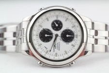 Citizen Quartz Alarm Chronograph Cal. 6850 vintage Herrenuhr läuft # 12550