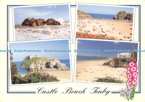 D129710 tenby castle beach - d129710,