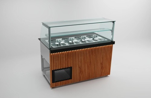 Salattheke 150 holzfront - 150,