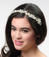 Poirier Tiara BB-649 Silver Brautschmuck Haarkranz Cecile Brautmode NP:130,-