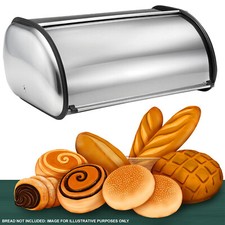 Roll Top Brotbehälter Silber