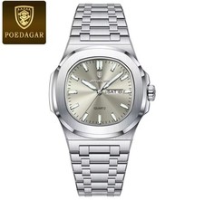 Herren Uhr Edelstahl Quarz