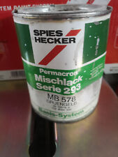 Spies Hecker Permacron Mischlack Serie 293  1 Liter Dose MB 578 Grüngelb