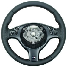 schwarze Nähte Perfo Nappa BMW E46 E39 M Lenkrad Lederlenkrad neu beziehen PG SN