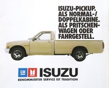 GM ISUZU Pickup Prospekt 1984 Pick Up DoKa - deutsch - Japaner Nippon 80er Jahre