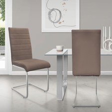 B-Ware 2er Set Esszimmerstuhl Küchenstuhl Stuhl Freischwinger Polsterstuhl