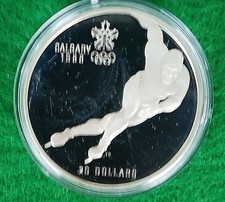 20 Dollars Olympische Winterspiele 1988 Calgary  Speed Skating / Eisschnelllauf