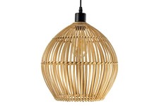 Deckenlampe Bambus Natur Pendelleuchte Boho E27 Deckenleuchte Hängelampe