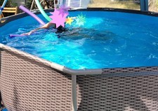 Summer Waves Elite Swimming Pool, Aufstellpool, reichlich Zubehör, 2. Pumpe