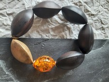 Armband aus Ebenholz und Bernstein NP 257 € mit Originalkaufbeleg