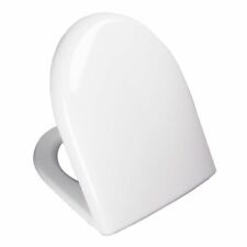 Vigour WC Sitz  Clivia CLSI Weiß Toilettensitz  Edelstahlscharniere Duroplast