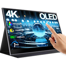 Tragbarer 4K-OLED-Monitore mit 15,6-Zoll-Touchscreen UHD-Akkuanzeige 100000:1 