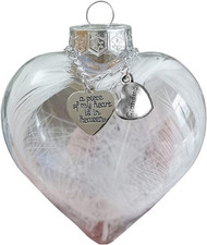 Herzförmiger Gedenk Anhänger Weihnachtsdeko Blumentopf Rattan 1 Stück