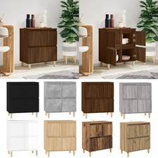 Sideboard Mit 4 Türen 60x35x70 cm Holzwerkstoff Anrichte Kommode Beistellschrank