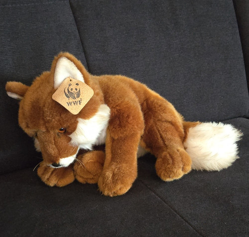 Vintage wwf plüsch - plüsch, fuchs