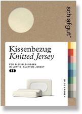 SCHLAFGUT Nackenstütz Kissen Bezug PURE Baumwolle Elasthan yellow light 40x70 cm