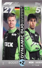 2025 Turbo Attax - Dynamic Duo - Hulkenberg/Bortoleto - Sauber F1 Team #96